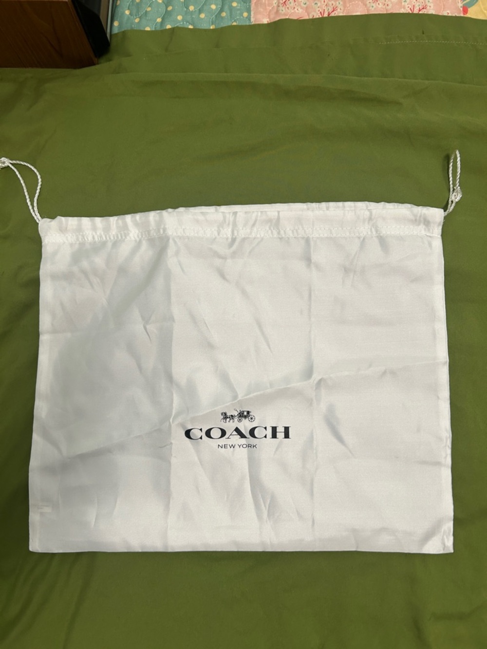 Coach New York Dust Bag 16 1/2” x 13 1/2”  Travel Storage Purse Silky Sateen